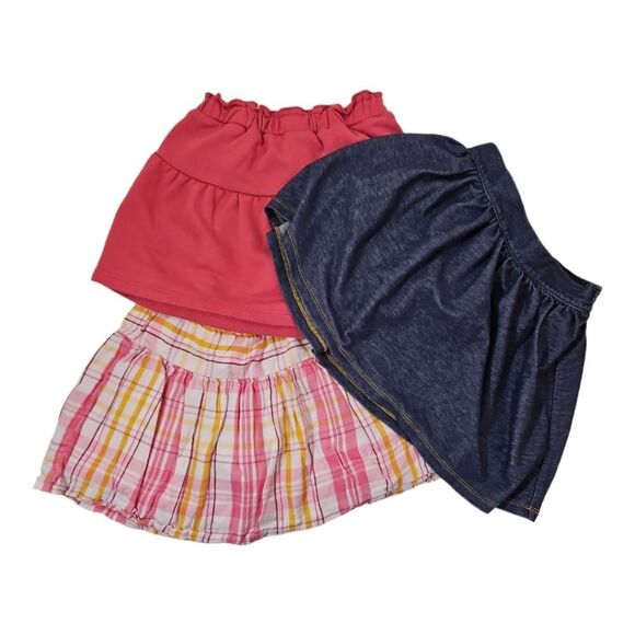 Old Navy Jumping Beans Summer Lot Of 3 Skorts Skirts With Shorts Size 5 - Picture 2 of 10